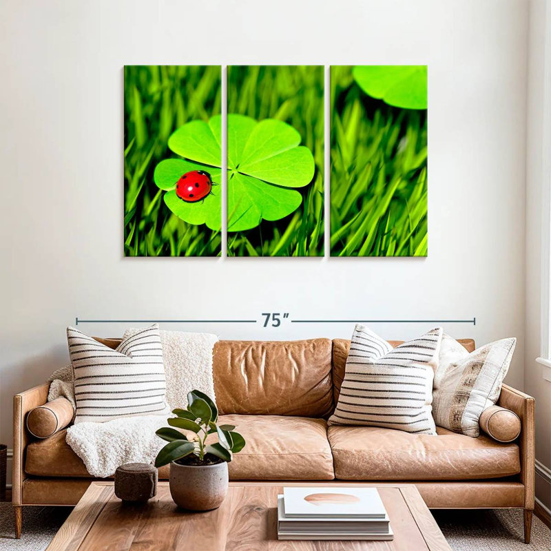 Harnek Four Leaf Clover Ladybug, 36" H x 57" W