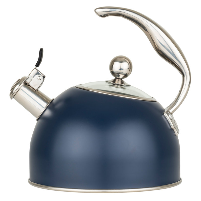 Viking 2,6 pte Bouilloire en acier inoxydable avec base à 3 plis, Bleu ardoise