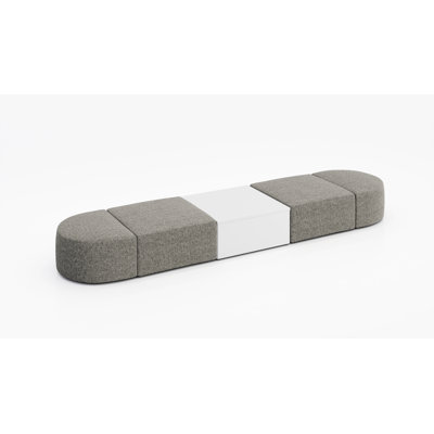 4 Person Modular Seating With Occasional Table-Fabric