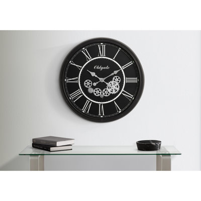 Round, Gear Mechanism, Large Oversized, Wall Clock