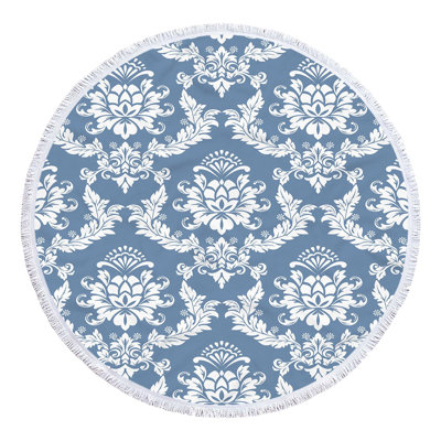 Serviette de plage ronde en microfibre à imprimé super coloré