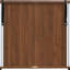 Armoire bar cannelée pour boissons alcoolisées et café avec 6 casiers à vin et 3 porte-verres, armoire de style Mid-Century moderne avec un grand tiroir de rangement, 4 espaces de rangement cachés sur le côté-129434425