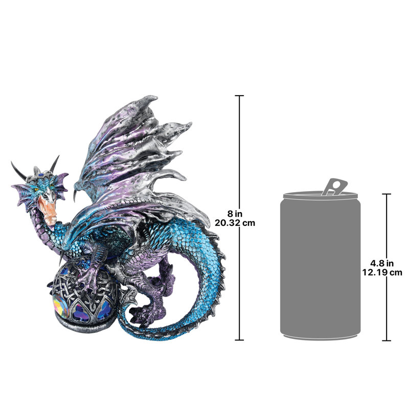 Fanged Shadow Gothic Dragon Figurine