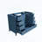 Bathroom Vanity Base Cabinet with Two Soft-Close Double Doors and Nine Smooth Drawers, Blue-135637737