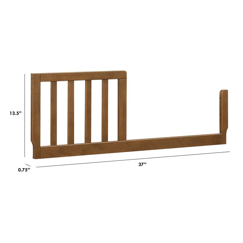 Mini Toddler Bed Conversion Kit, Walnut
