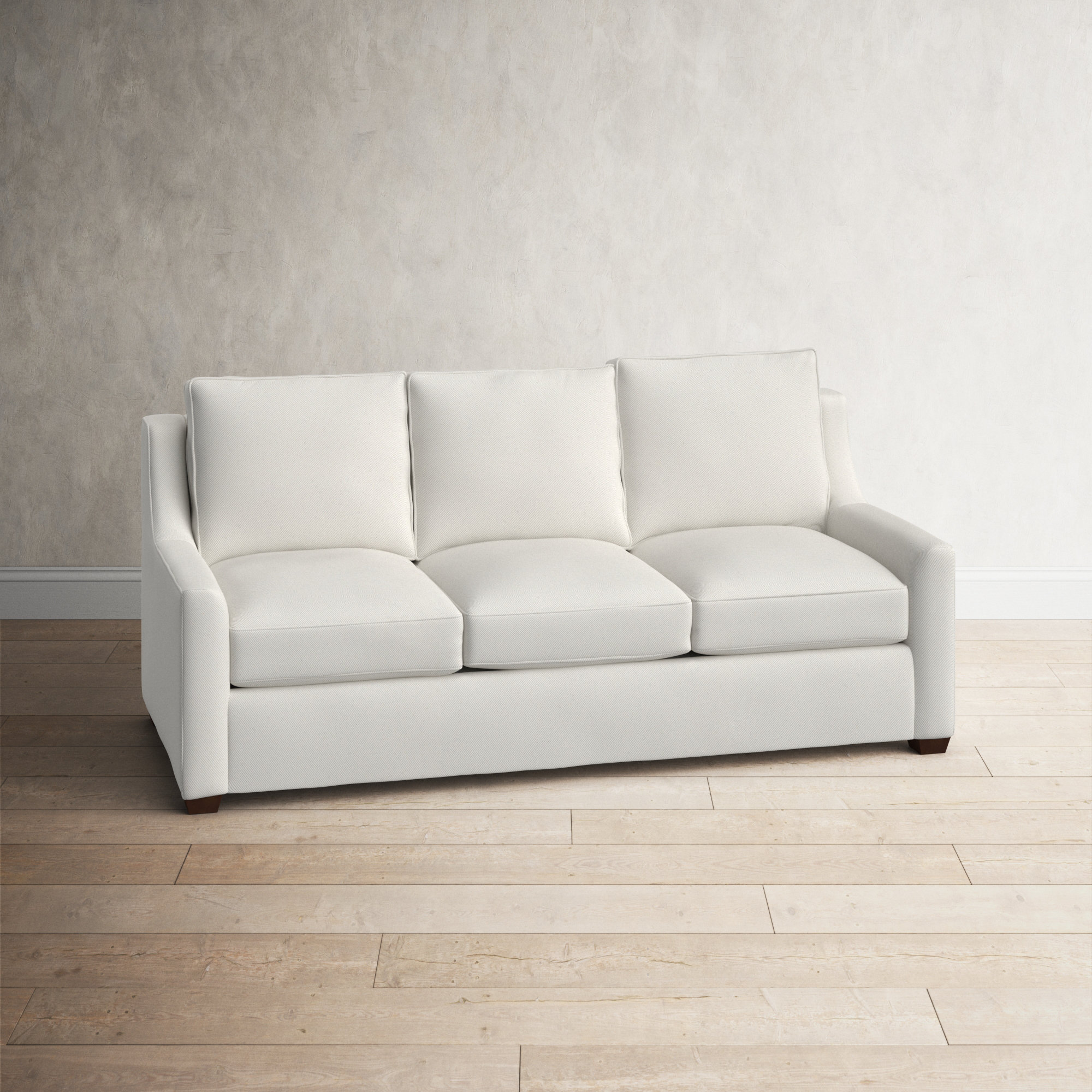 Gemi 80'' Upholstered Sofa, Classic Bleach White
