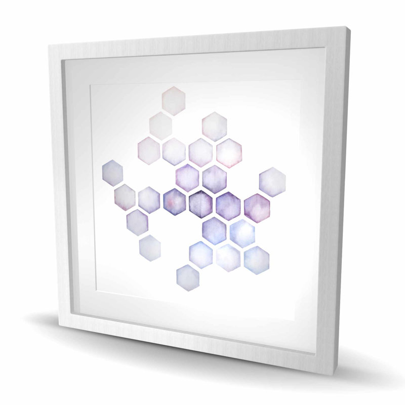 Alveoli lilas - mauve, impression encadrée, H 24 po x l 24 po