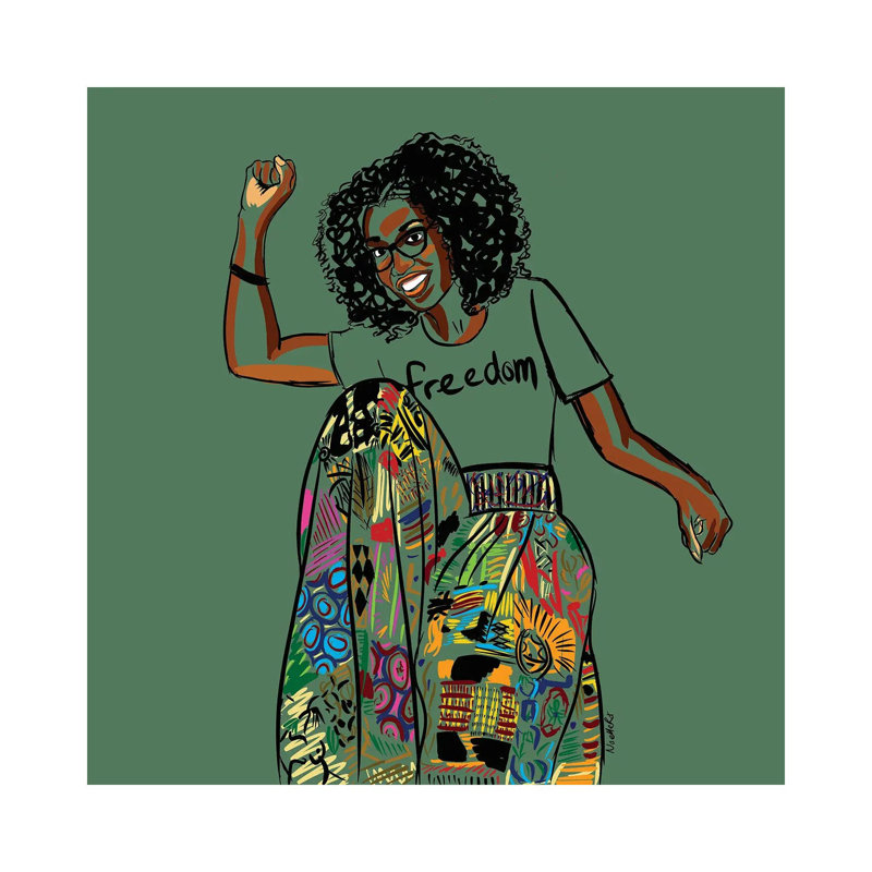 Freedom by NoelleRx - Print on Canvas, Wrapped Canvas, 66.04 cm H x 66.04 cm W x 1.91 cm D