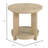 Tan Round Accent Table