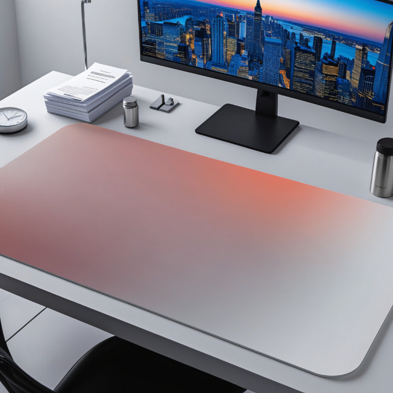 Polyester Desk Pad, 31.5x15.5