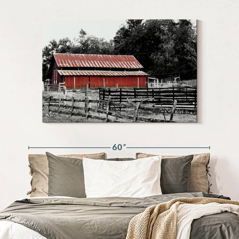Lilie BW Rustic Barn, H 34 po x l 51 po
