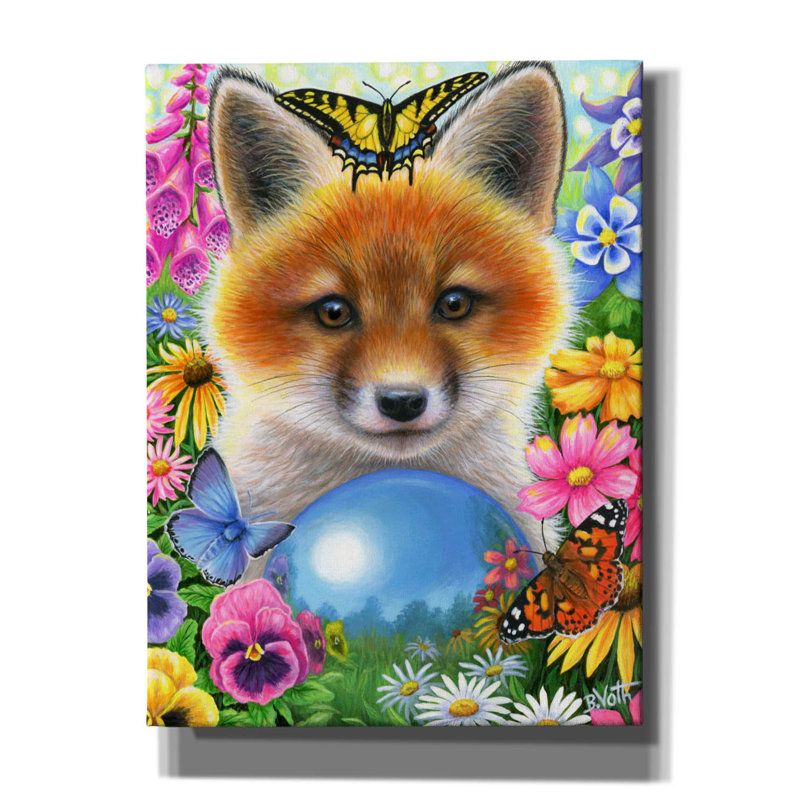 «Gazing In The Garden» par Bridget Voth, H 16 po x l 12 po x P 0,75 po