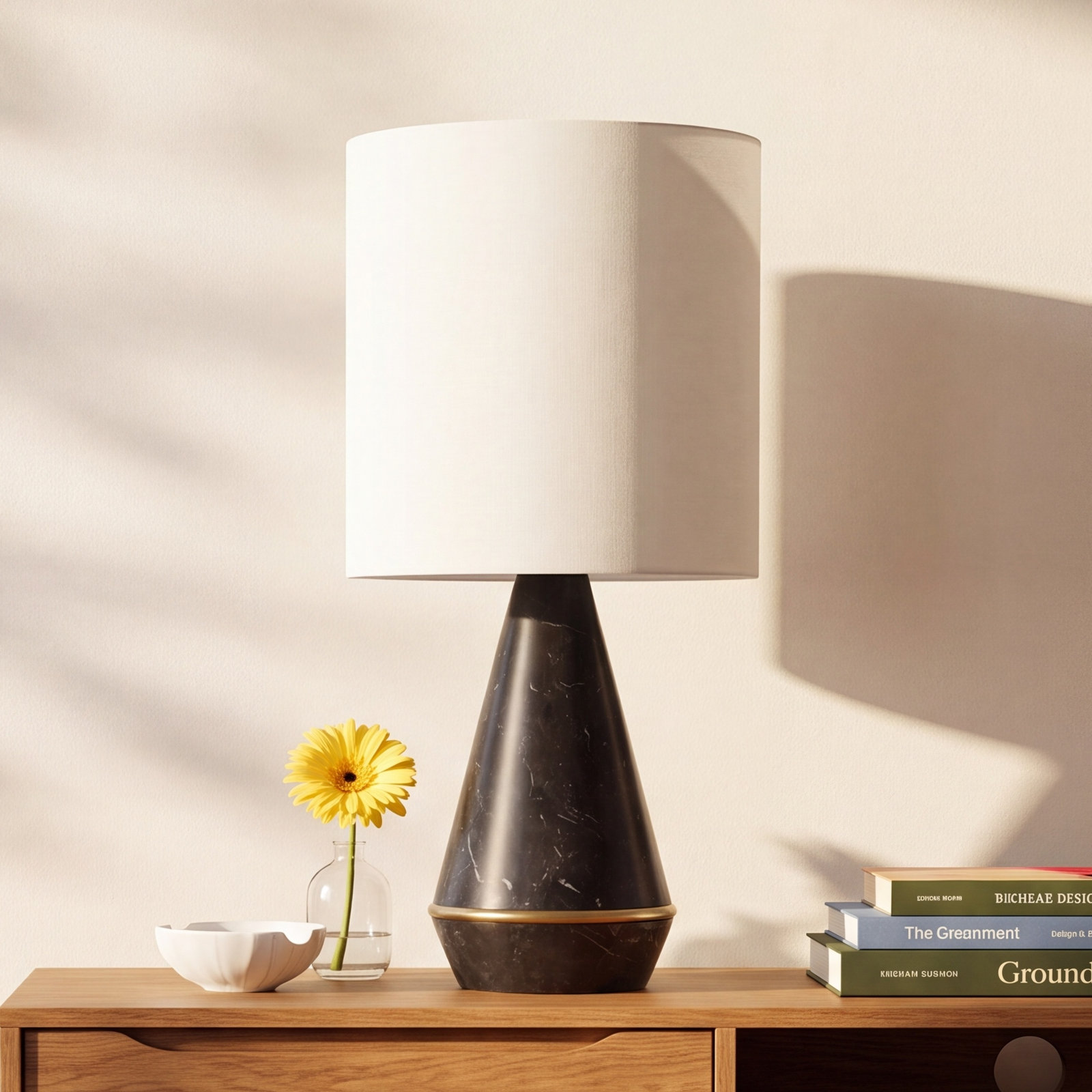Gabrielle Genuine Marble Table Lamp