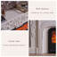 Foyer chauffant en bois massif beige