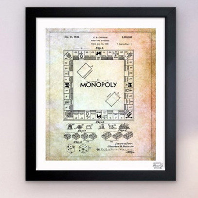 Monopole 1935 - Impression sur papier, H 20 po x l 17 po