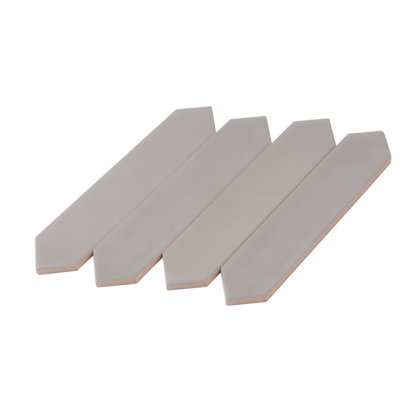 Piquet 2'' W x 10'' L Ceramic Singular Tile, Gray