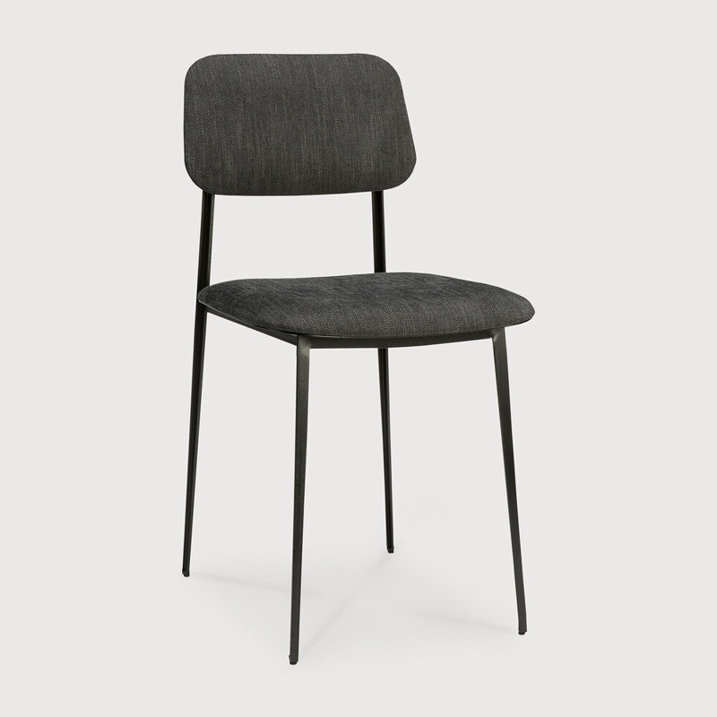 DC Upholstered Dining Chair, Dark Gray