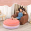 Fauteuil à billes et fauteuil pour adolescents - mauve / rouge - taille moyenne (27,5 po x 27,5 po x 13,5 po) - rembourrage en mousse à mémoire de forme - canapé à billes