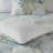 6 Piece Oversized Cotton Comforter Set With Throw Pillow Blue Queen