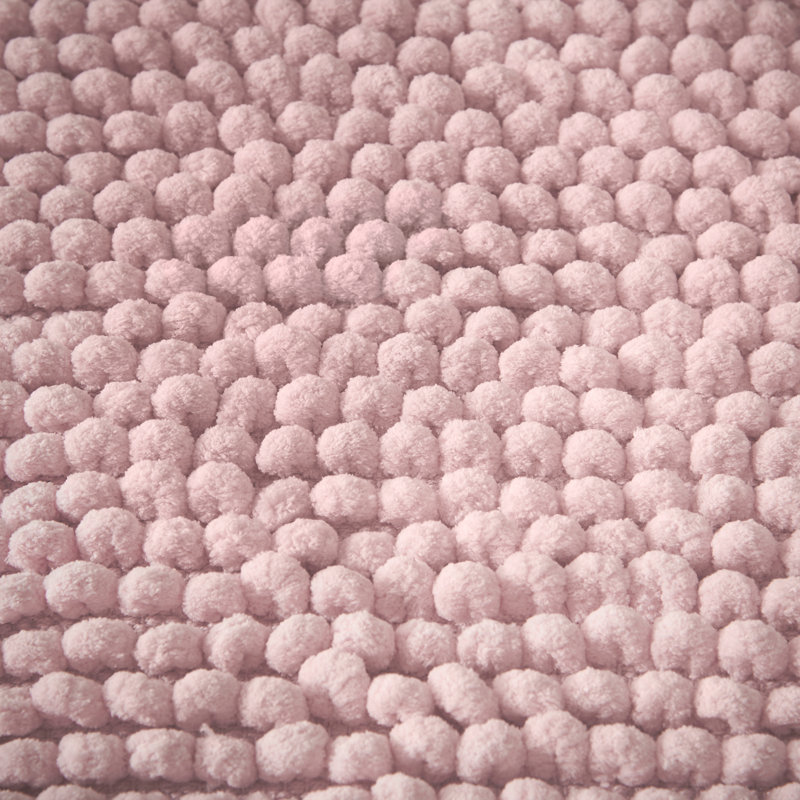 Aspen Bobble Bath Runner, Pink