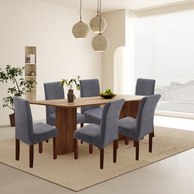 Dining Chair Covers, Parsons Chair Slipcover,Waterproof, Set Of 6,
