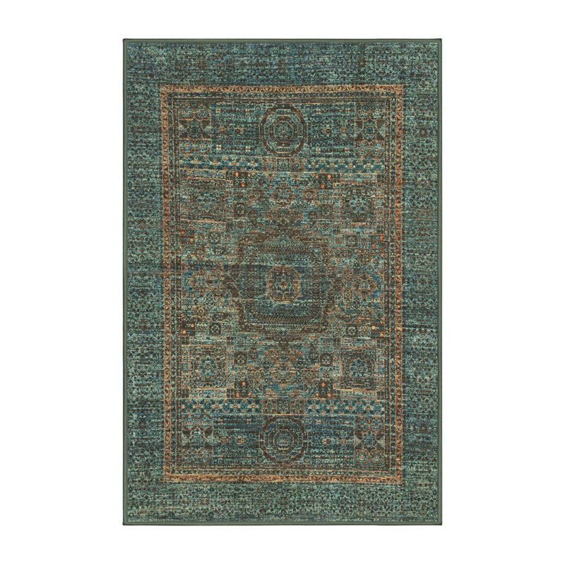 Oriental Indoor Rug, Rectangle 7' x 9'