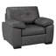 Ensemble de canapé et chaise Baynes, gris anthracite-122099416