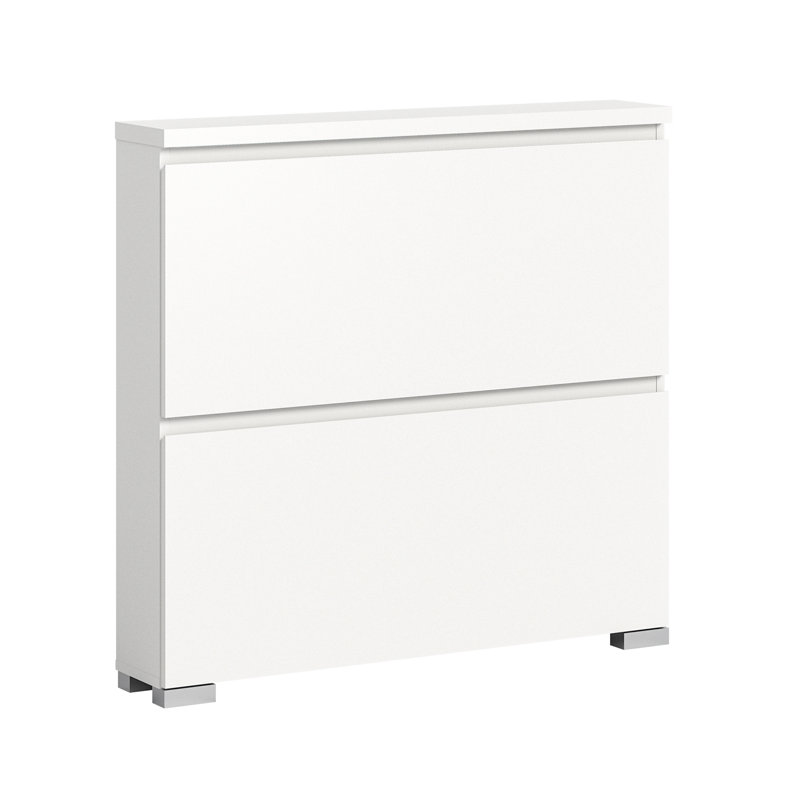 Shoelove Particle Board Rectangle Accent Cabinet, White