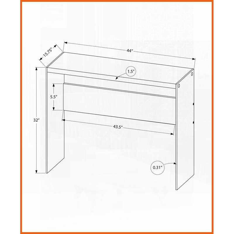 Table basse moderne blanc brillant avec verre trempé transparent - Conception étroite, plateau spacieux pour entrée, salon et amp; Chambre à coucher