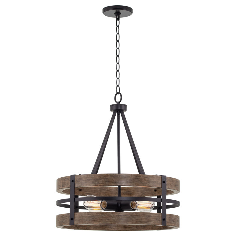 Altrincham 4 - Light Dimmable Drum Chandelier