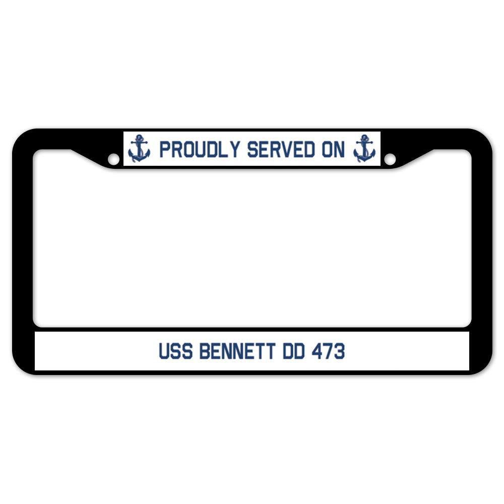 SignMission Proudly Served on USS DD 473 Plate Frame Wayfair