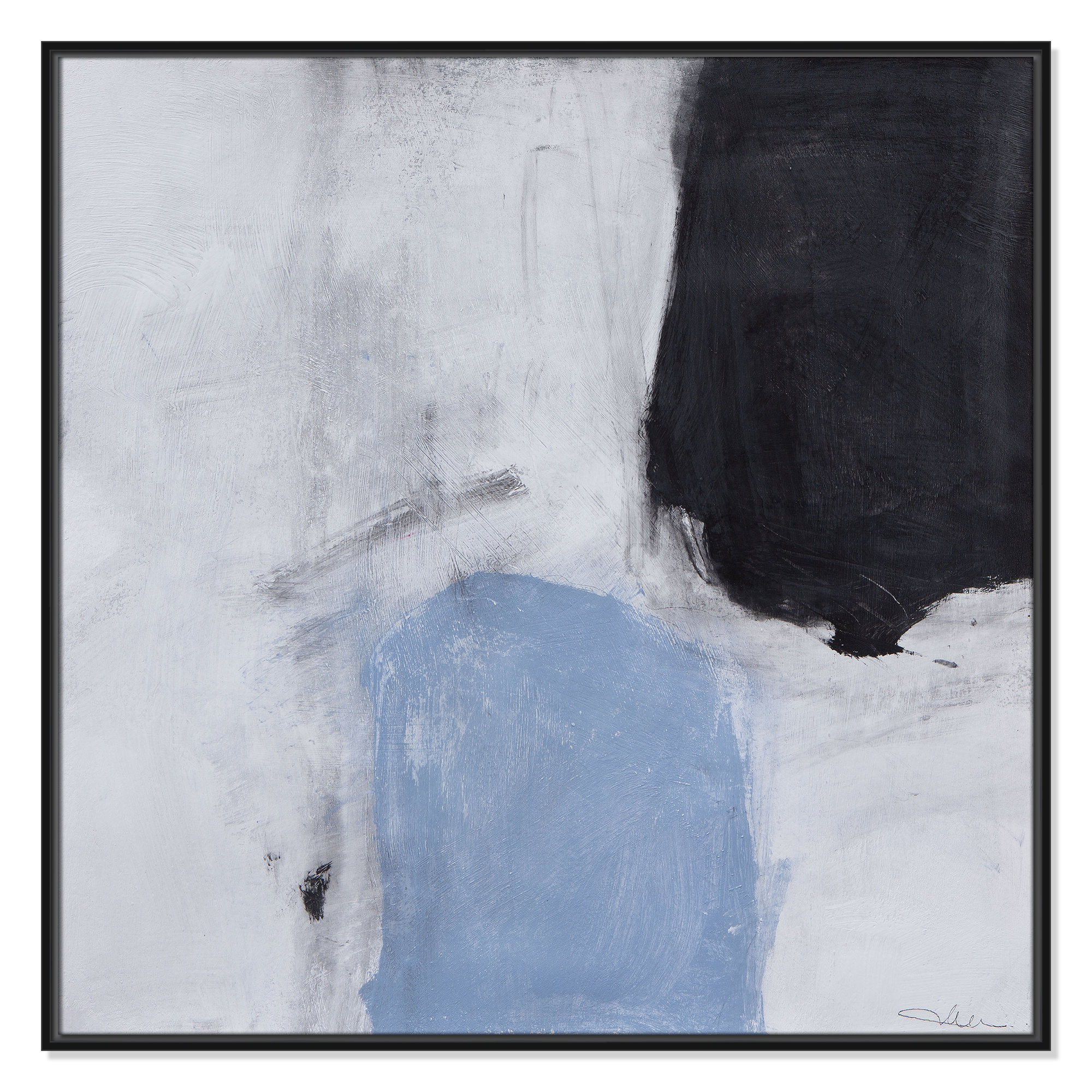 From Powder Blue to Onyx Print by Casa Fine Arts, Black, 37.5" H x 37.5" W