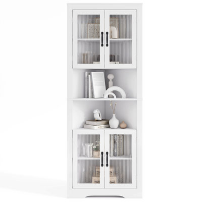 171cm H x 66cm W Corner Bookcase