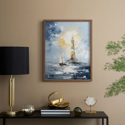 NAUTICAL Series Dxxxix, reproduction encadrée - bois massif