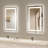 Keyshauna LED Bathroom Mirror with Frontlit and Backlit, 3 Colors Temperature & Dimmable Light Anti-fog Tempered Glass Bathroom Vanity Mirror-835962033