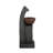 Black and Brown Sculptural Water Fountain with Bowl Basin