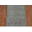 Tapis de couloir oriental rayé gris Gabbeh 2x10
