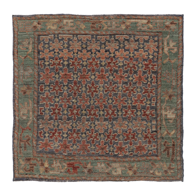 Burano One-of-a-Kind 3'1X3'1 Hand Knotted Area Rug