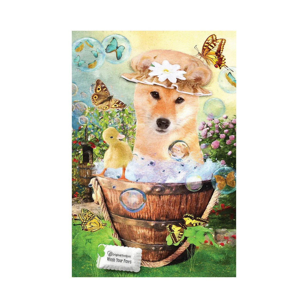 Red Shiba Inu Wash Your Paws
