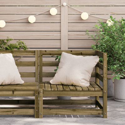 Stasia 70cm Wide Wood Patio Sofa