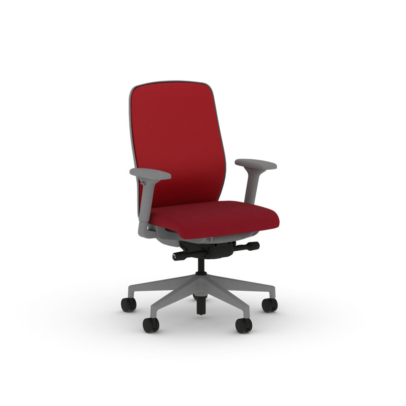 Chaise de bureau ergonomique en filet HON Nucleus, Titane, Inclinaison avancée, Œil de bœuf