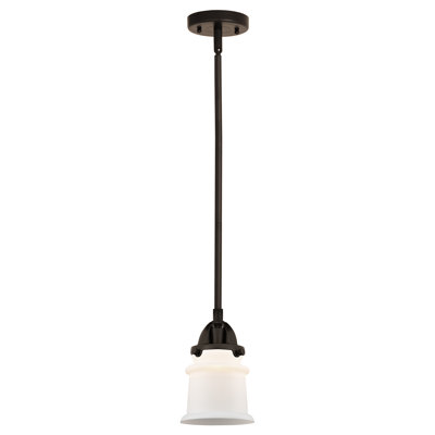 Nouveau 2 - Alvi - Mini-luminaire suspendu avec tige 1 lumière - Ampoule DEL - - Abat-jour