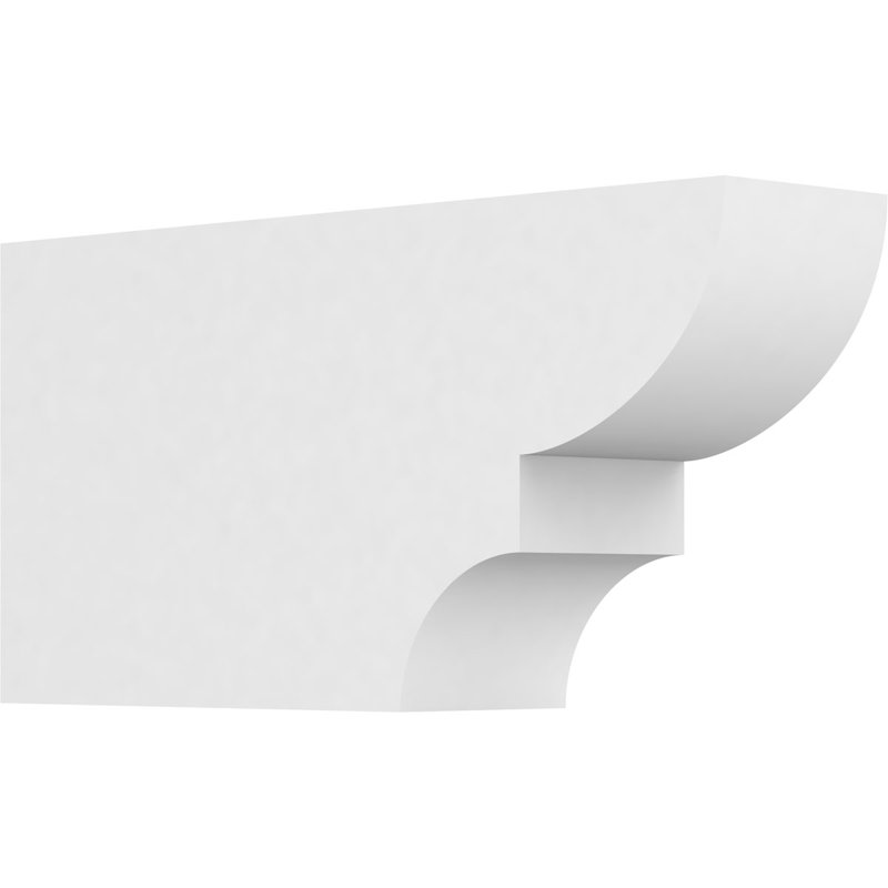 3"W x 6"H x 12"L Standard Ridgewood Architectural Grade PVC Rafter Tail, 6"H x 3"W x 12"D
