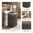 Concrete, 18" Geometric Accent Table, Dark Gray