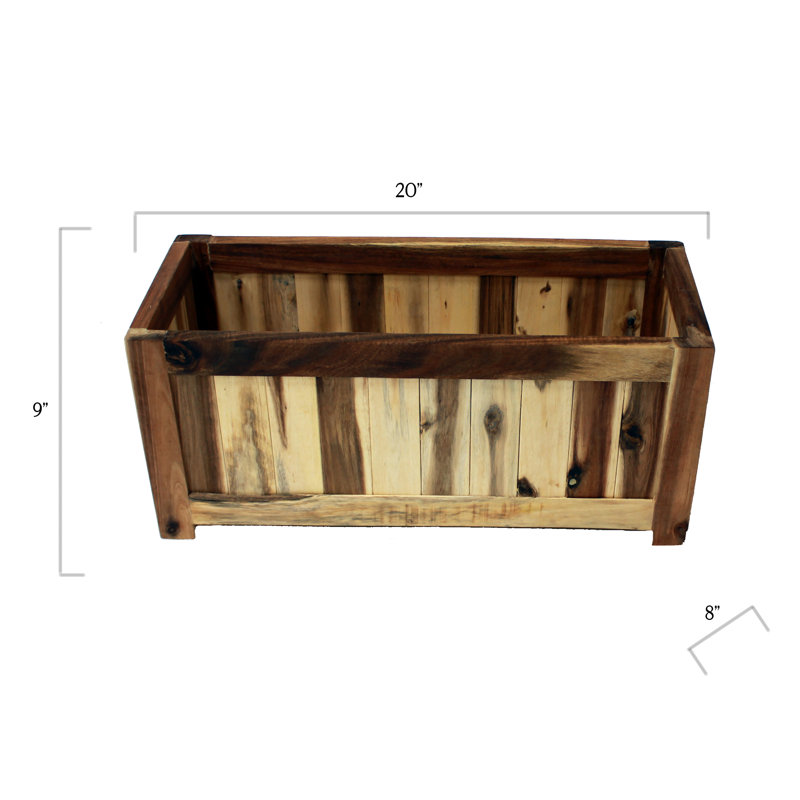 Boîte à fleurs Burkett, H 9 po x l 20 po x P 8 po
