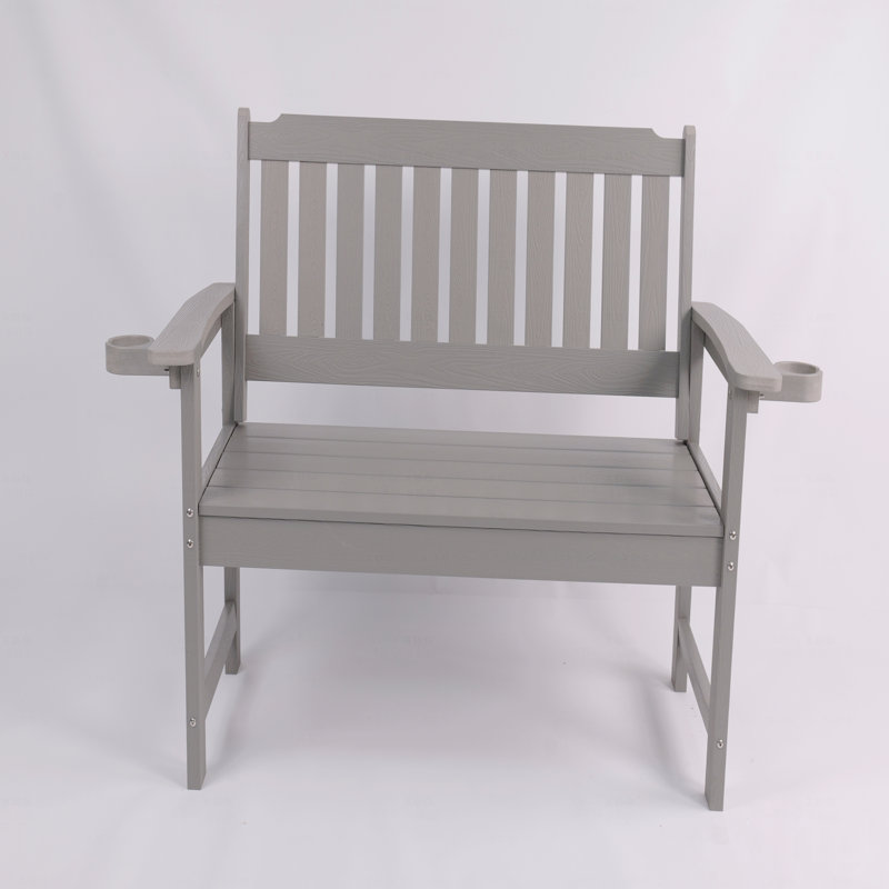 Banc d'extérieur, écologique et recyclable, Gris