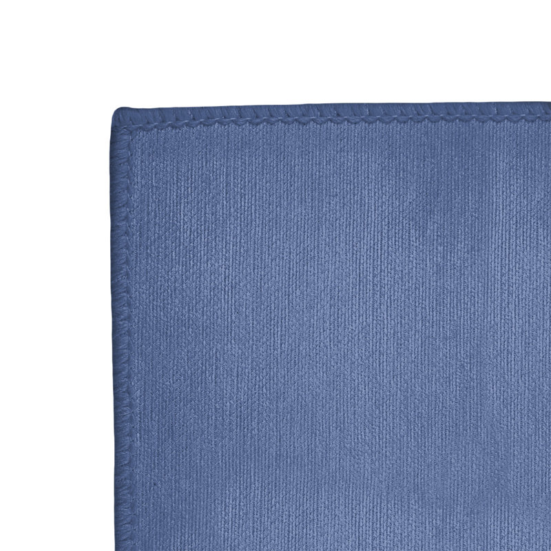 Tapis à rayures bleu/gris/bleu marine, Rectangle 9 pi x 12 pi
