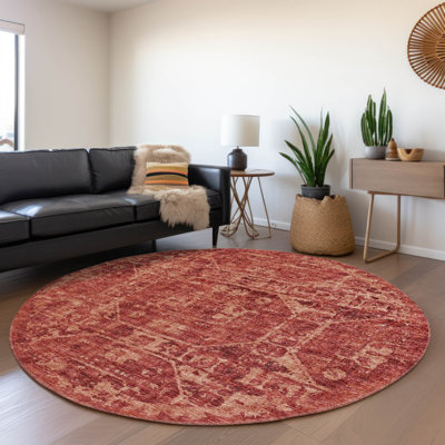 Premium Machine Washable Kelsa AMF41 Spice Rug