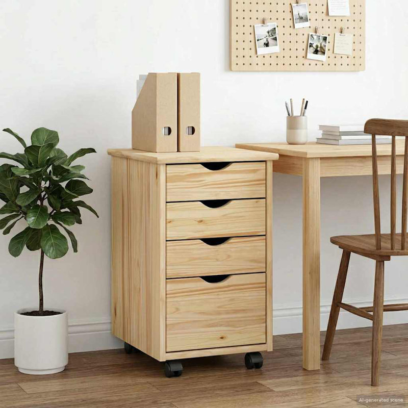Solid Wood Rectangle Accent Chest, Brown