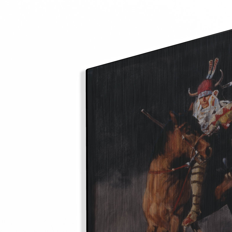 «Hill Top» par J.E. Knauf sur métal, H 24 po x l 24 po